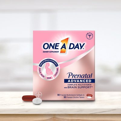 One A Day Women's Prenatal Advanced Mulitvitamins  Tablets 2 pk 90 Softgels