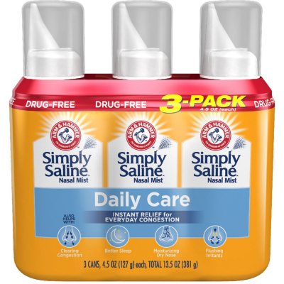 Arm & Hammer Simply Saline Nasal Relief, 381g 3 pk.