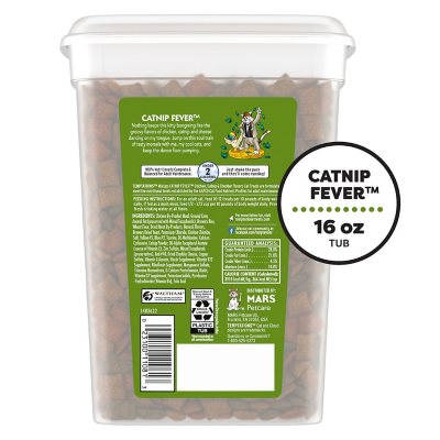 TEMPTATIONS Cat Treats Variety Pack with Tasty Chicken Flavor, Catnip Fever, & Surfers' Delight, 16 oz