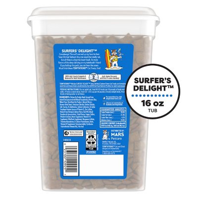 TEMPTATIONS Cat Treats Variety Pack with Tasty Chicken Flavor, Catnip Fever, & Surfers' Delight, 16 oz