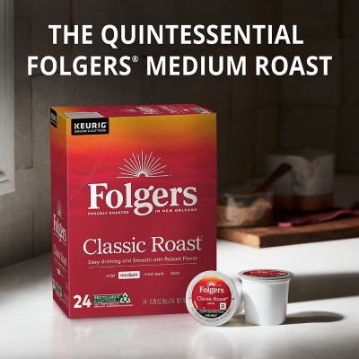 Folgers Classic Medium Roast K-Cup Coffee Pods 100 ct