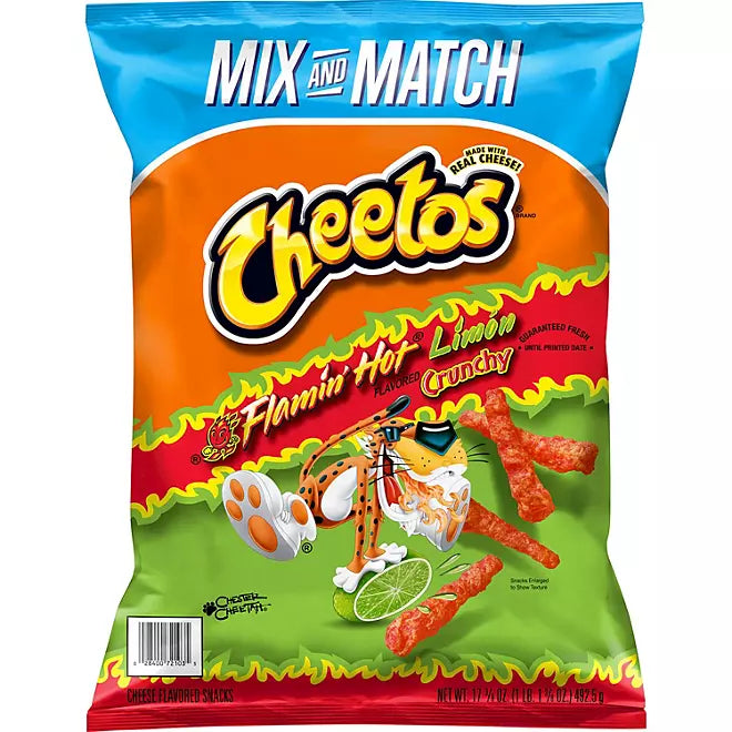 Cheetos Crunchy Flamin' Hot Limon 492.5g