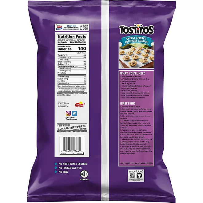 Tostitos Scoops! Original Tortilla Chips 457.1g