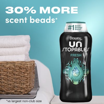 Downy Unstopables In-Wash Laundry Scent Booster Beads, Fresh, 39.9 oz