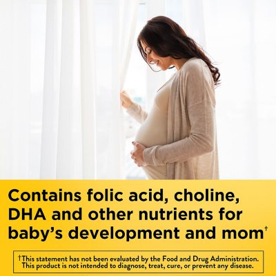 Nature Made Prenatal Folic Acid + DHA + Choline 120 gomitas