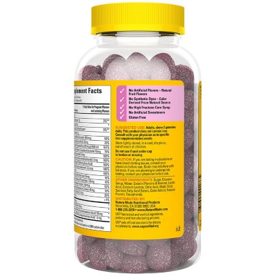 Nature Made Prenatal Folic Acid + DHA + Choline 120 gomitas