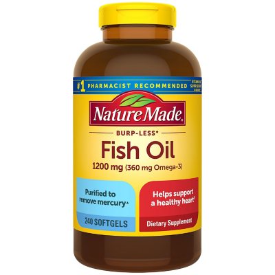 Nature Made Fish Oil 1200mg 240 capsulas blandas