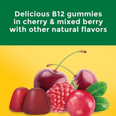 Nature Made B12 Extra Strength 3000mcg 160 gomitas sabor cereza