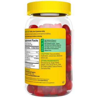 Nature Made B12 Extra Strength 3000mcg 160 gomitas sabor cereza