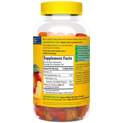 Nature Made Vitamin D3 2000 IU 270 gomitas