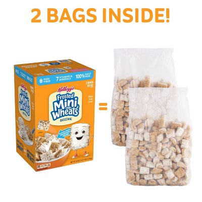Kellogg's Frosted Mini-Wheats Breakfast Cereal, 55 oz.