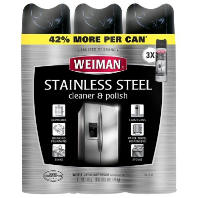 Weiman Stainless Steel Kitchen and Home Appliance Cleaner & Polish 482g