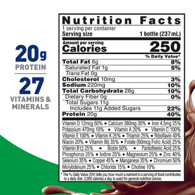 BOOST High Protein Nutritional Drink, Chocolate 8 fl oz 28 ct.