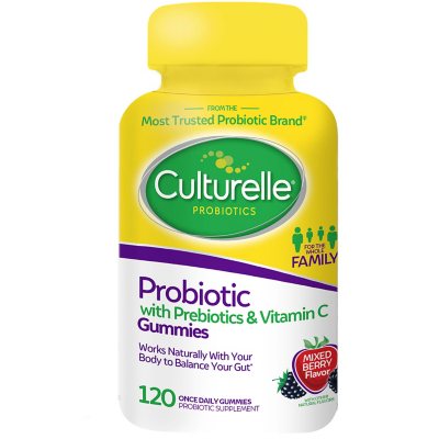 Culturelle Probiotic Prebiotic & Vitamin C 120 gomitas