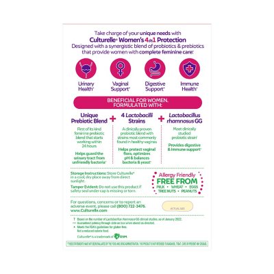 Culturelle Women's 4-in-1 Protection 60 capsulas vegetarianas