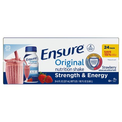 Ensure Original Nutrition Shake, Strawberry 8 fl oz 24 ct