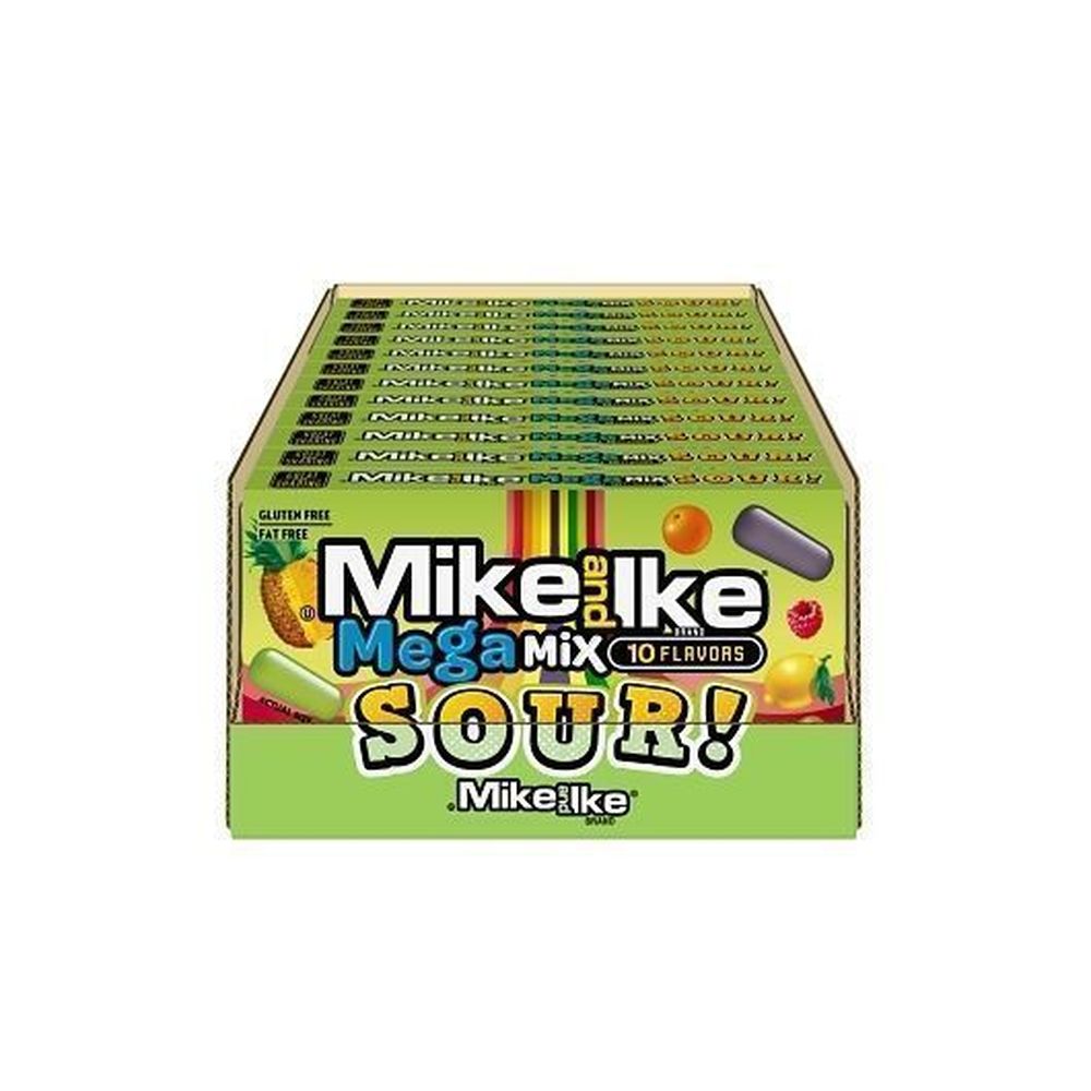 Mike and Ike Mega Mix Acido Theater Box, 120 gramos -- 12 por caja