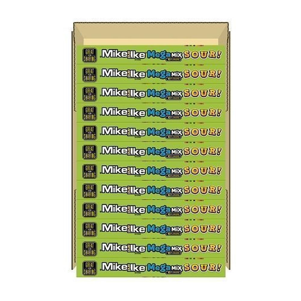 Mike and Ike Mega Mix Acido Theater Box, 120 gramos -- 12 por caja