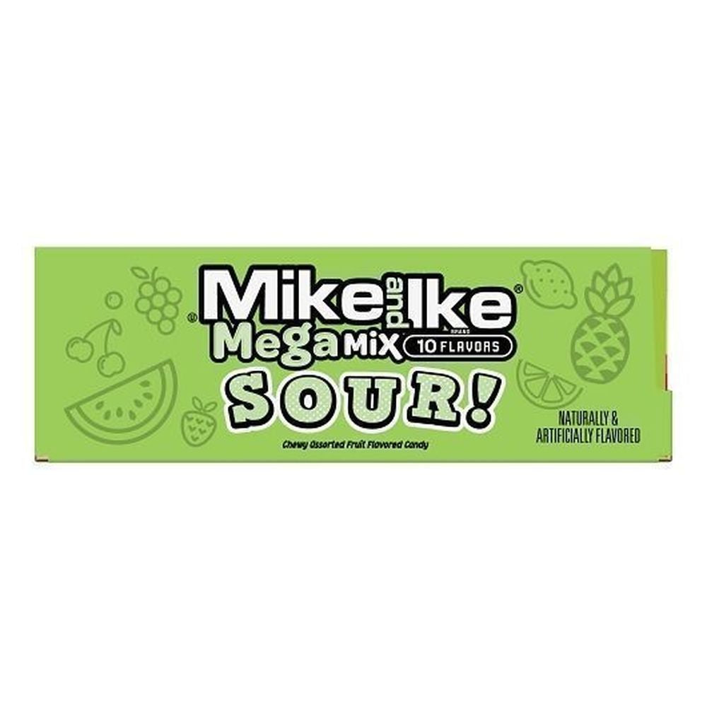 Mike and Ike Mega Mix Acido Theater Box, 120 gramos -- 12 por caja