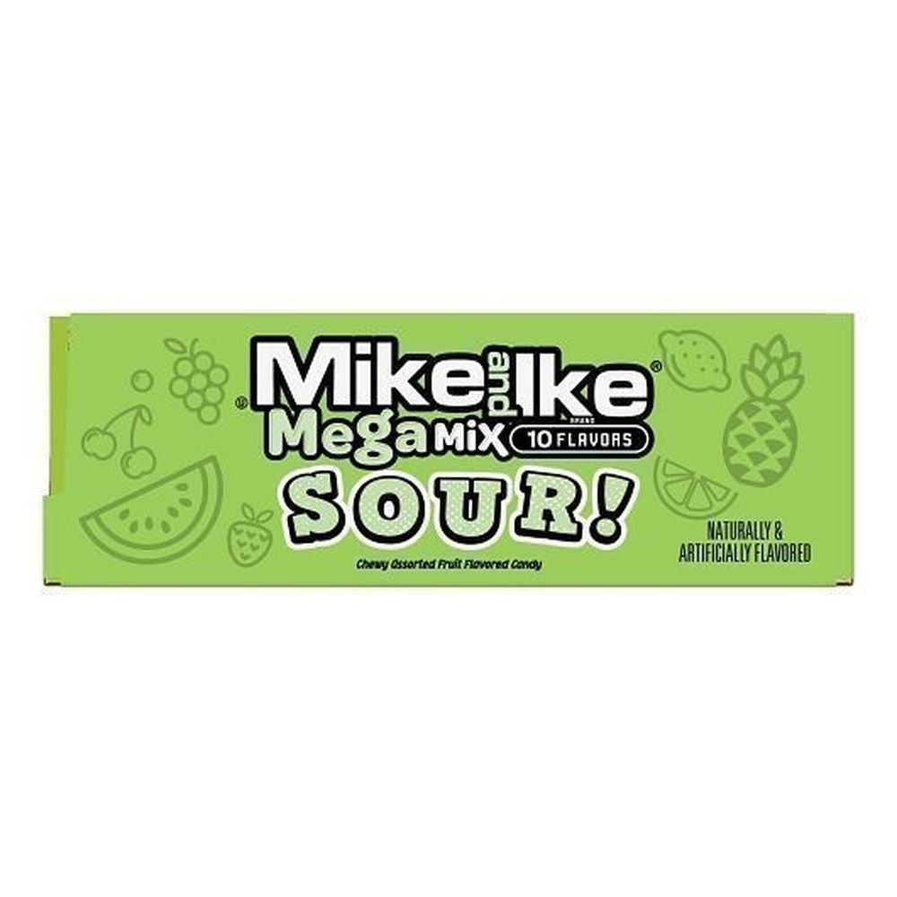 Mike and Ike Mega Mix Acido Theater Box, 120 gramos -- 12 por caja