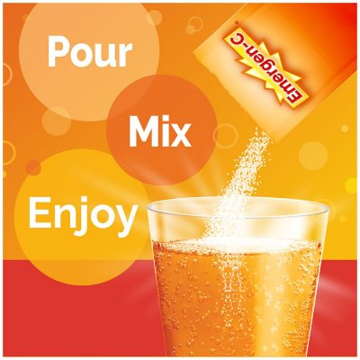 Emergen-C Vitamin C 1000mg Powder Naranja,Bayas,Mandarinas 90 packs