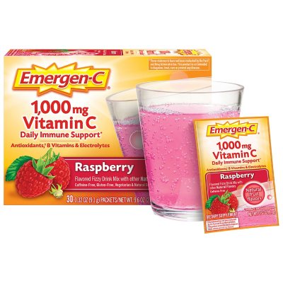 Emergen-C Vitamin C 1000mg Powder Naranja,Bayas,Mandarinas 90 packs