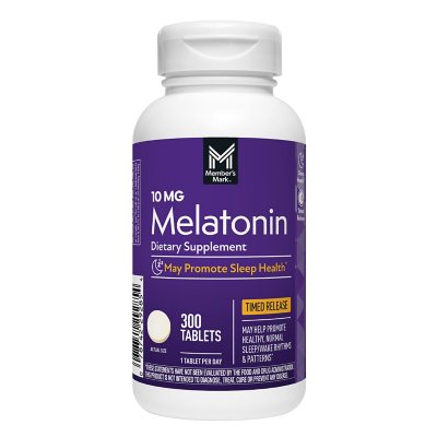Member's Mark Melatonin 10 mg, 300 Tablets