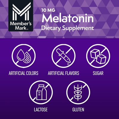 Member's Mark Melatonin 10 mg, 300 Tablets