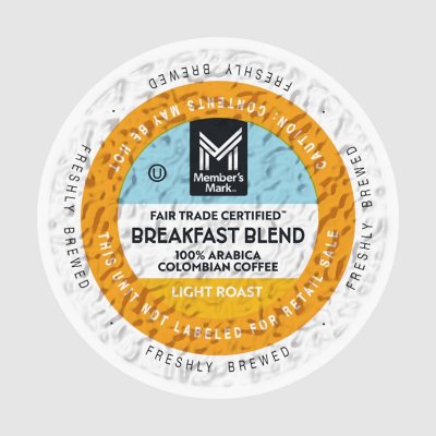 Member's Mark Breakfast Blend Light Roast Coffee Pods, 100 ct.