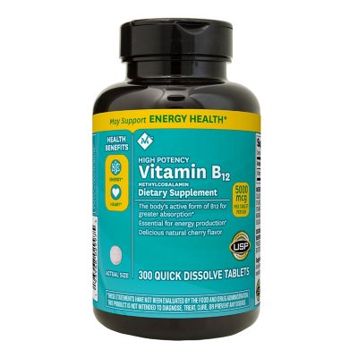 Member's Mark Vitamin B12 5000mcg 300 tabletas