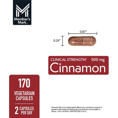 Member's Mark Cinnamon 500 mg 170 capsulas