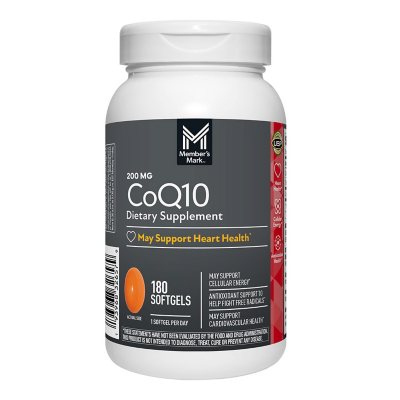 Member's Mark CoQ10 Softgels 200 mg 180 ct