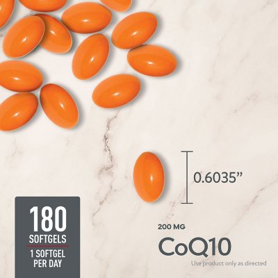 Member's Mark CoQ10 Softgels 200 mg 180 ct
