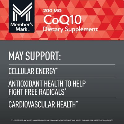 Member's Mark CoQ10 Softgels 200 mg 180 ct