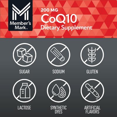 Member's Mark CoQ10 Softgels 200 mg 180 ct
