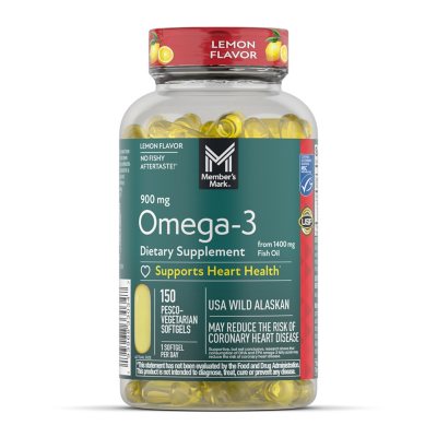 Member's Mark Fish Oil Softgels, 150 softgels