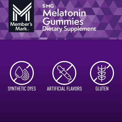 Member’s Mark Melatonin  5 mg sabor  Strawberry 200 gomitas