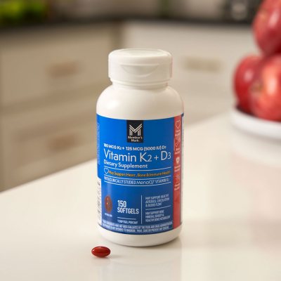 Member's Mark Vitamin K2 + D3 Softgels 150 ct