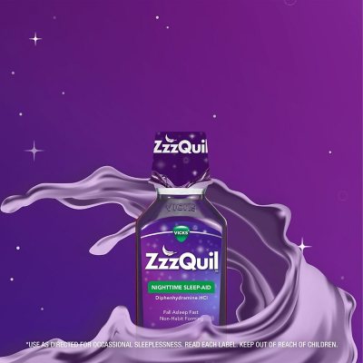 ZzzQuil Nighttime Sleep-Aid Liquid, Berry 12 fl. oz