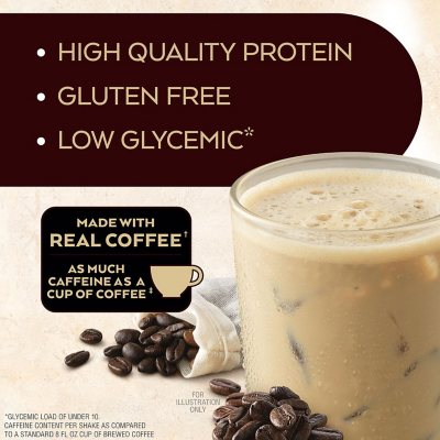 Atkins 15g Iced Coffee Protein Shake, Café Au Lait 11 fl oz 15 pk
