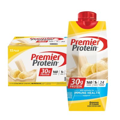 Premier Protein Bananas & Cream 30g 11 fl oz 15 pk