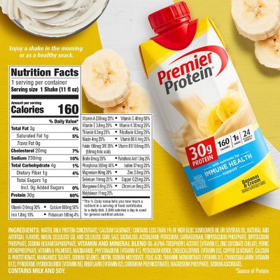 Premier Protein Bananas & Cream 30g 11 fl oz 15 pk