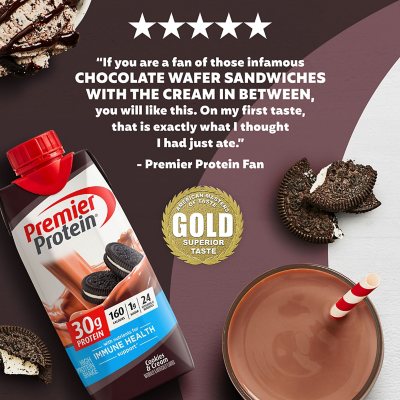 Premier Protein Cookies and Cream 30g 11 fl oz 15 pk