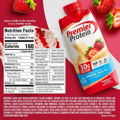 Premier Protein Strawberries & Cream 30g 11 fl oz 15 pk
