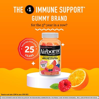 Airborne Vitamin C Immune Support 750 mg, 90 gomitas