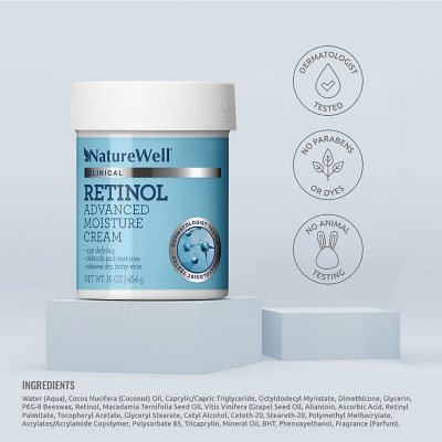 NatureWell Clinical Retinol Advanced Moisture Cream, 454 g