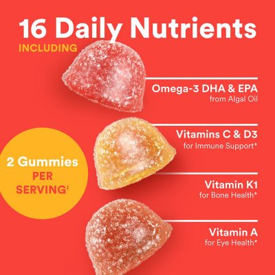 SmartyPants Kids Multivitamin and Omega Gummy 100 ct