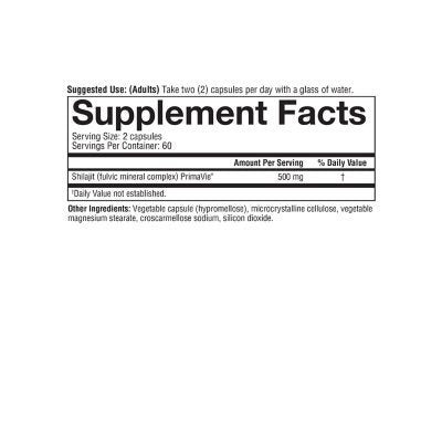 Youtheory Men's Shilajit 500mg Capsules, 120 capsulas vegetarianas