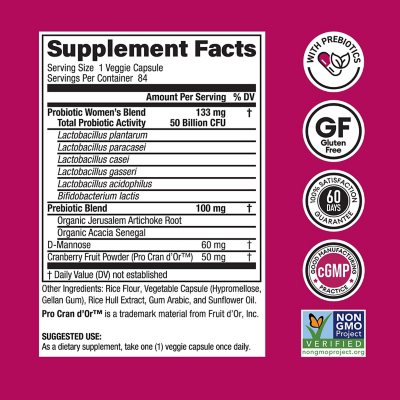Physician's Choice Women's 50 Billion CFU Probiotic Capsules 84 ct