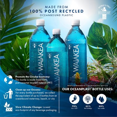 Waiakea Hawaiian Volcanic Water 1 L 12 pk.